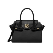 마이클코어스 Michael Kors Carmen 컬러블록 미디엄 플랩 사첼 블랙 실버