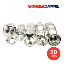 노마드 프리미엄 캠핑식기세트 스텐식기 20p, 단품