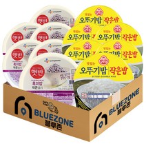 맛있는 오뚜기밥 작은밥 150g x 6개입 + CJ햇반 흑미밥 작은공기 130g x 6개입 세트, 1세트