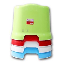 슬로우케어 높이 28cm 높은 욕실의자 대형, 하늘