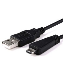 소니 호환 호환 사이버 샷 VMC-MD3 DSC-W350DSC-W350DDSC-W360 DSC-W380 DSC-W570D USB 데이터 케이블, 01 Black, 1개