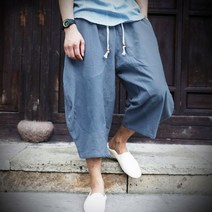 비틀버드 사바타 남자 허리밴딩 7부 배기팬츠 SH-210311