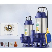 수중펌프 양수 펌프 수중 단상 전동 워터 배수 자동, 3 (새로운특별가격)0.55KW6톤8m하수오물절단펌프1