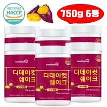 식사대용 고구마 쉐이크 대두분리단백 BCAA 식물성 단백질 로이신 750g 6통 디데이컷 발린 류신, 6개