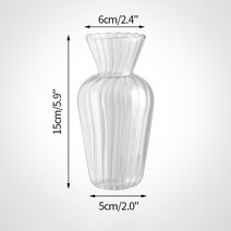 북유럽 크리에이티브 수경 투명 유리 꽃병 테라리움 식물 병 화분 컨테이너 홈 데코, 03 Glass Vase S3