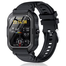 통화가능 아웃도어 스마트워치 X10S 한글판 GPS 1.91인치, 블랙