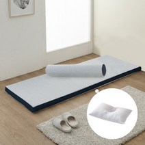 한울 메모리폼 매트리스 7.5cm 멀티싱글 세트매트+베개1개+바디, 7.5cm멀티싱글_단추베개1개(컬러랜덤)_바디, 스퀘어바이올렛세트