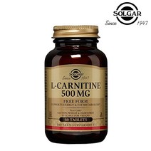 솔가 L-카르니틴 500mg 타블렛, 1개, 60 Tablets