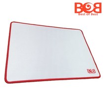 BOB 밥패드 오바로크 화이트 게이밍 마우스패드