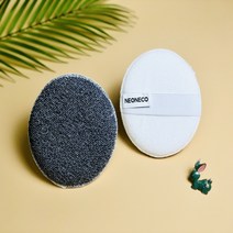 네오네코 페이스타올 양면 원형 바디 샤워타월 6 Colors, 색상-아이보리