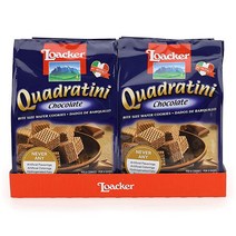 로아커 쿼드라티니 프리미엄 초콜릿 와퍼 250g x 6팩 Loacker Quadratini Premium Chocolate Wafers