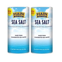 Hain 퓨어 푸드 씨솔트 585g 2팩 Hain Pure Foods Sea Salt 21 Ounces (2-PACK), 수량, 상세참조