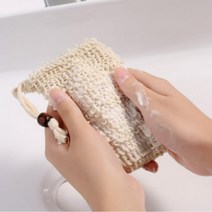 JY 거품망 린넨 린넨비누망 비누 망 거품 주머니 삼베, 구슬 O