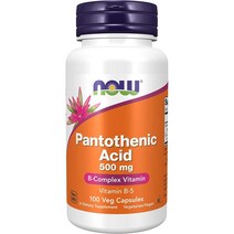 나우푸드 판토텐산 500mg 100 베지캡슐, 1개, 기본