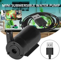 분수펌프 미니 음소거 잠수정 워터 펌프 저소음 정원 분수 도구 물고기 탱크 USB 5V 1M 케이블 1 개