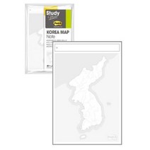 1+1 3M 포스트잇 스터디메이트 한국지도 코넬 필기 노트, 5개