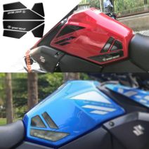 스즈키 브이스트롬250 스티커모음전 데칼스티커 DL250 VStrom250, 탱크패드, 카본 레드