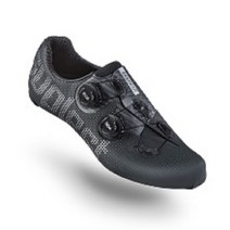 Suplest 로드 프로 자전거 신발 클릿 슈즈 블랙 실버, EU39, 블랙실버