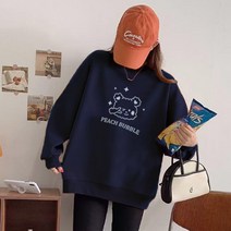 IDT 롱맨투맨 기모 티셔츠 오버핏 빅사이즈 맨투맨 티셔츠/후드티/기모맨투맨/맨투맨티