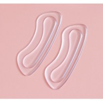 여성용 하이힐 스트립 힐 스틱 풋 케어 깔창 1 쌍 신발 라이너 용 실리콘 젤 패드 발 뒤꿈치 보호대, transparent_CHINA