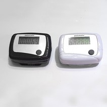 허리 자동 만보계 2개 만보기 기계 부모님 건강 선물 걸음수측정 운동용품 어르신 선물용 운동측정 런닝, 화이트