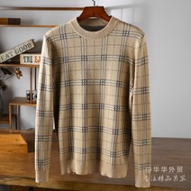 클래 시크! 컬러 짜임 플라워 체크!가 겨울 남자 포슬포슬 라운드 캐주얼 남자니트 남성니트 남자스웨터 남자니트긴팔 울라이크 니트