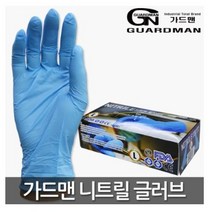 [가드맨]니트릴 장갑 식품용장갑 위생장갑 니트릴글러브 청색 100개입, 니트릴 청색 1곽 M