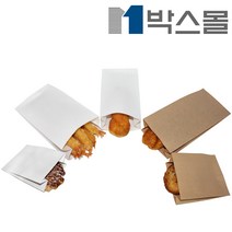 박스몰 도아리봉투 빵 쿠키 식품포장용 종이봉투, 1개, 노루지 M봉투(1756) 13x6x25 / 100장