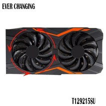 공냉 cpu 저소음 쿨러 수냉식열교환기 88mm t129215su pld09210s12hh 12v 4pin ventilador de refrigeração para gece, 반 시계 방향 팬