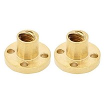 ReliaBot 2PCs Tr8x8 리드 스크류 황동 너트(Acme Thread 2mm 피치 4 시작 8mm 리드) 직경 3D 프린터 Z 축의 T8, 황동 너트_너트(2개)