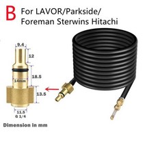 10M 하수도 배수구 물 청소 호스 파이프 준설 클리너 Karcher Lavor Interskol Huter Nilfisk Stihl Elitech 압력 와셔, CHINA, B