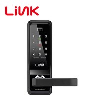 유니코 LINK LM-450W 목문용 2way 미니주키 무타공 비밀번호 스마트키 화재대비 나무문 디지털 도어락 도어록