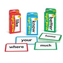 TREND ENTERPRISES INC 사이트 워드 번들 포켓 플래시 카드 세트 가정 여행 교실용(영어 버전), Sight Words Bundle Level A B