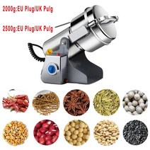 분말소분기 2500G 2000G 허브 커피 머신 그라인더 곡물 향신료 분쇄 약물 밀 건조 식품 믹서 쵸퍼 430 스테인리스 스틸, 2500g+220V+EU