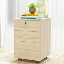 사무용서랍장 이동식 캐비넷 사무 수납 서랍 잠금, I