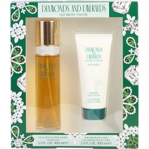 미국정품발송 엘리자베스 테일러 tElizabeth Taylor Diamonds Emeralds 오 드 뚜왈렛 Eau De Toilette 3.3 oz Body Lotion 3886, eau de toilette spray 3.3 oz