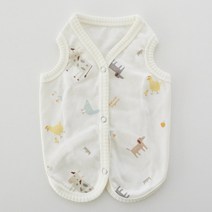 오가닉 강아지조끼 강아지실내복, 아이보리(one color)