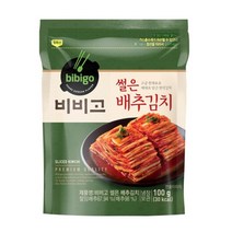 CJ더마켓 집반찬 집밥 가정식 자취템 탑티어 비비고 썰은배추김치 배추 총각 열무 국산 업소용 김치 100G, 20개