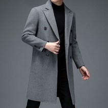 남자 롱 코트 외투 캐시미어 겨울 30대 오버핏 빅사이즈 후드 싱글 울