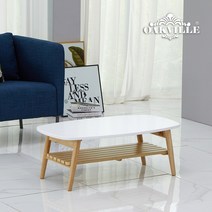 오크빌 카보접이식좌식테이블900(선반포함), 라운드-화이트