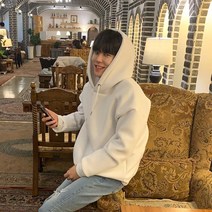 박스후드티 오버핏 네오프렌 무지 후드티 5color