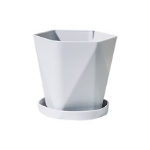 대형 화분 대형 수지 화분 발코니 플라스틱 꽃 두꺼운 가정용 파티오 및 정원, 04 Grey_01 One Size