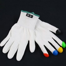 쇼트트랙 장갑 글러브 전용 손집기 스케이팅 경기, XXS 흰색 장갑  단색 손가락 버클