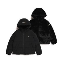 NATIONALGEOGRAPHIC N224WDW960 여성 라엘리아 리버시블 에코퍼 후디 점퍼 CARBON BLACK, 095