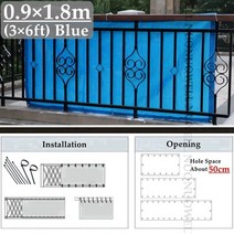 테라스 가림막 pvc 래티스 펜스 가리개 고정 어닝 화단 울타리 와이드 0.9m 3 피트 HDPE 안티 uv 태양 그늘 그물 정원 식물 커버 인클로저 발코니 안전 개인 정보