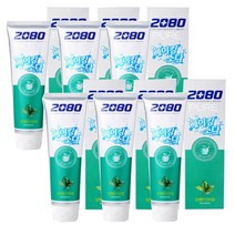 2080 퓨어 베이킹소다 민트 치약 충치예방 120g 6개