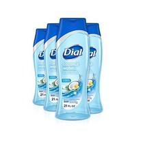 Dial Body Wash 코코넛 워터 21온스 4개(1팩), Coconut_4 Count (Pack of 1)