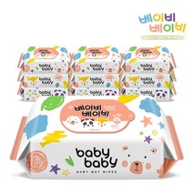 베이비베이비 소프트 80매 10팩 리필형 아기물티슈