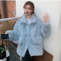 여성 후리스 뽀글이 점퍼 패딩 오버핏 케주얼 수지 제니 양털 화이트 흰색 자켓 루즈핏 기모안감