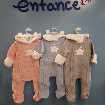 [압소바] 늦가을 겨울 초봄 유아 남아 여아 공용 JQ 삼중지 우주복